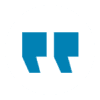 white circle quote icon