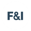 white f and i icon